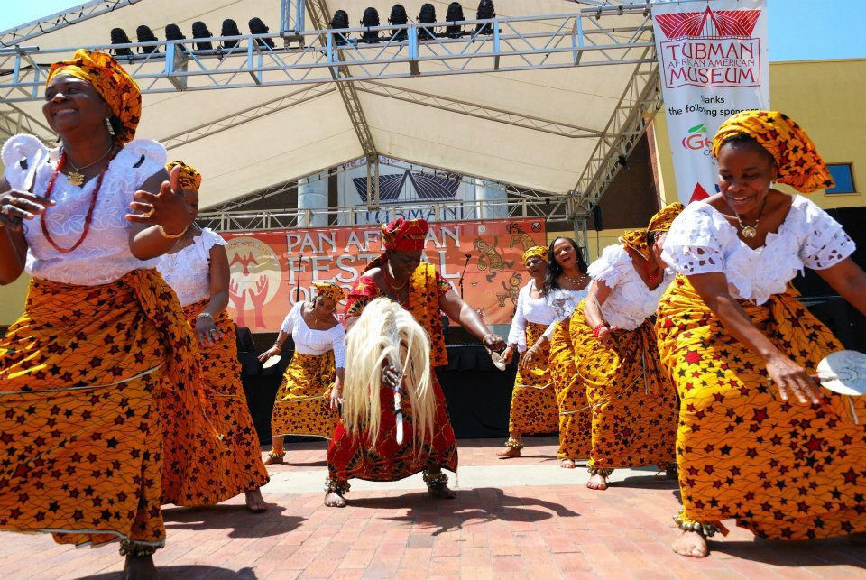 african dancers at pan african festival